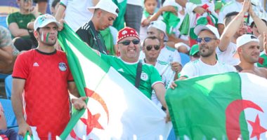 الجزائر ضد كوت ديفوار.. جماهير مصر والخضر " أيد واحدة" فى أمم أفريقيا.. صور 