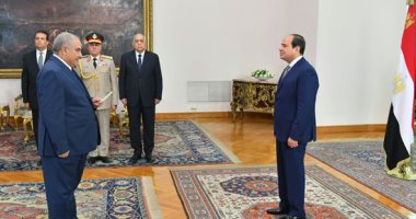 المستشار سعيد مرعى يؤدى اليمين أمام السيسى رئيسًا للمحكمة الدستورية