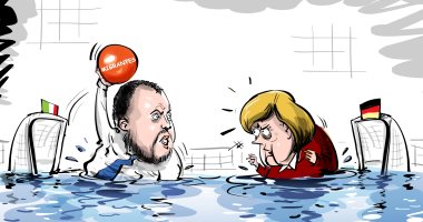 سالفينى يفوز على ميركل فى كاريكاتير عن وضع المهاجرين