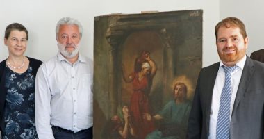 بعد اختفاء 45 عاما.. لوحة المسيح لـ تيودور كاسيريو تظهر فى ألمانيا