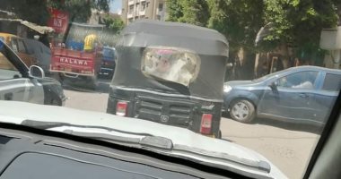 انتشار التوك توك فى شوارع طنطا يسبب أزمة مرورية