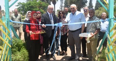 رئيس جامعة مدينة السادات يفتتح مشتل إنتاج نباتات الزينة بالجامعة