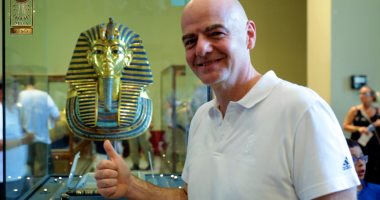 شاهد.. رئيس الفيفا من المتحف المصرى: تاريخ مذهل ومستقبل عظيم لمصر
