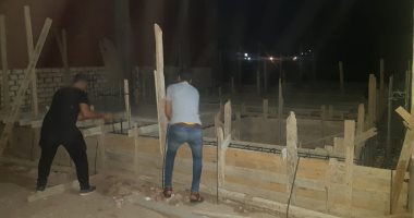 ضبط عقارين مخالفين والتحفظ على مواد البناء فى حملة مسائية شرق الإسكندرية