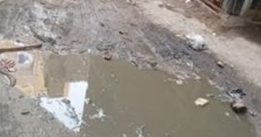 قارئة تشكو من انتشار مياه الصرف الصحى بشارع سعد الحسينى بالطالبية