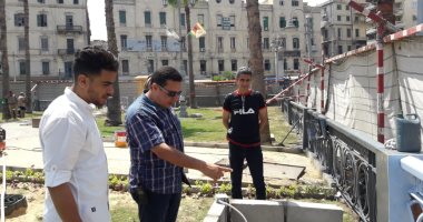 صور.. تطوير 3 حدائق عامة تمهيداً لإفتتاحها فى العيد القومى للإسكندرية