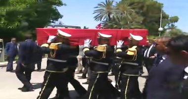 جثمان الرئيس التونسى الباجى قايد السبسى جثمان يوارى الثرى بمقبرة الجلاز