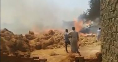 ننشر أول فيديو لحريق مصنع كتان بالغربية.. والخسائر المبدئية 2 مليون جنيه 