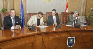 جامعة قناة السويس توقع برتوكول تعاون مع نقابة المهندسين بالإسماعيلية