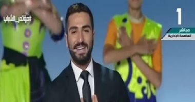 فيديو.. محمد الشرنوبى يحيى حفل ختام المؤتمر الوطنى للشباب بأغنية "تحيا مصر"
