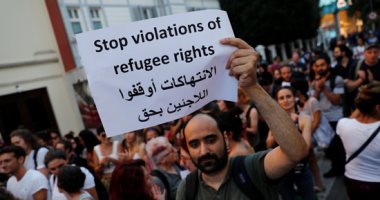 صور.. مظاهرات فى اسطنبول بسبب قرار ترحيل اللاجئين السوريين