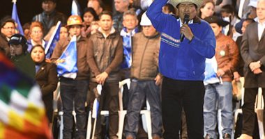 حملة رئيس بوليفيا لحشد مؤيديه قبل الانتخابات الرئاسية فى سانتا كروز