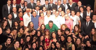 سيد رجب ومحمد على خير ومنير مكرم يحضرون مسرحية "سينما مصر" بالأوبرا