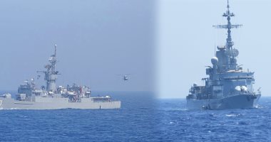 القوات البحرية المصرية والفرنسية تنفذان تدريبا عابر فى البحر المتوسط