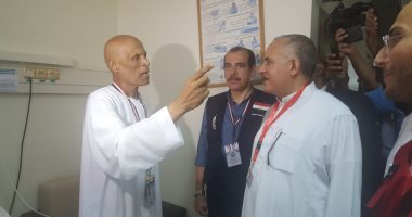 صور.. بعثة الحج الرسمية تقوم بجولة على مستشفيات مكة لتفقد حالة المرضى المصريين 
