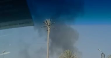فيديو يظهر وجود حريق ودخان فى محيط الحديقة الدولية