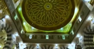 شاهد.. كيف تعمل القباب الالكترونية فى المسجد النبوى؟