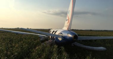 ارتفاع حصيلة مصابى حادث هبوط اضطرارى لطائرة ركاب بضواحى موسكو إلى 74 شخصا