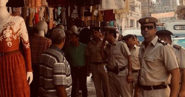شرطة المرافق تشن حملة مكبرة لرفع الإشغالات بشوارع المحلة