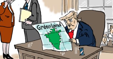 كاريكاتير ذا ويك يسخر من طلب ترامب جزيرة جرينلاند: ليست ملعب جولف