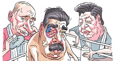 صحيفة أرجنتينية تنشر كاريكاتير يبرز دعم بوتين وشى جين بينج لمادورو ضد ترامب