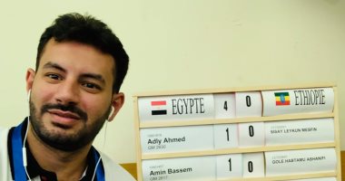 أحمد عدلى يطير إلى إنجلترا للمشاركة فى بطولة جراند سويس للشطرنج