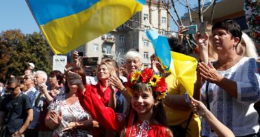 تكريم المحاربين القدامى والمصابين فى عيد الاستقلال بأوكرانيا