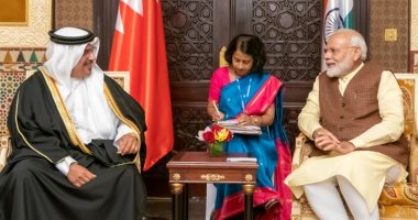 ولى عهد البحرين يلتقى رئيس وزراء الهند ويؤكد مواصلة تعزيز التعاون