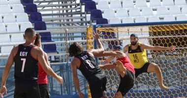 منتخب اليد للكرة الشاطئية يهزم قبرص 2 /1 فى بطولة البحر المتوسط باليونان