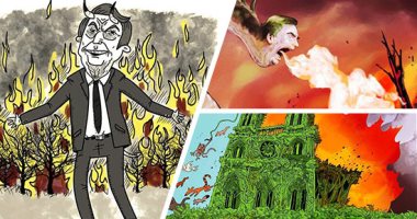 حرائق الأمازون تثير السخرية أبرز 10 رسومات كاريكاتيرية بعد حرق