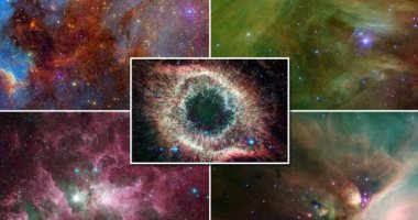 شاهد.. ناسا تكشف عن صور تلسكوب سبيتزر الفضائى للنجوم والمجرات 