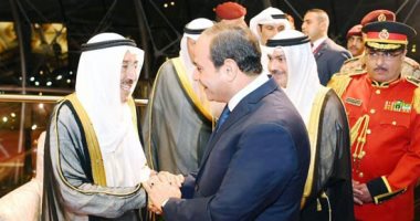 صباح الأحمد لـ"السيسى": مصر تتمتع بمكانة خاصة لدى الشعب الكويتى