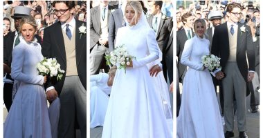 إيلي جولدينج تختار فستان زفافها من تصميم دار أزياء Chloé.. صور