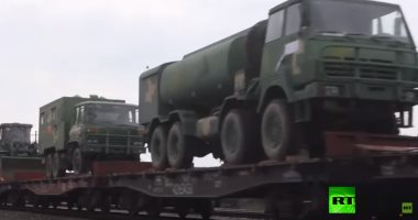 شاهد.. وصول جنود ومعدات صينية لروسيا للمشاركة فى مناورات "مركز 2019"
