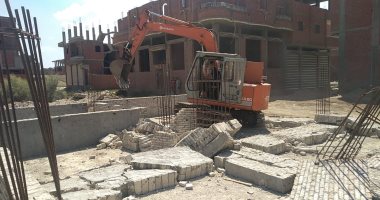 إزالة التعديات على 300 متر أراضى أملاك الدولة ببرج العرب غرب الإسكندرية