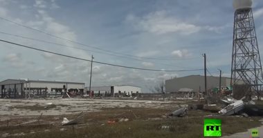 شاهد ما خلفه إعصار "دوريان" من الدمار في مطار باهاماس