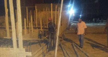 ضبط بناء مخالف فى حملة مسائية شرق الإسكندرية