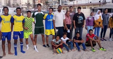 صور.. "الشباب والرياضة" بالإسكندرية ينظم مهرجان الكرة الشاطئية