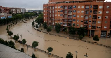 الفيضانات تٌغرق شوارع مدينة موخينتى بإسبانيا