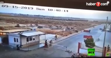 فيديو.. شاهد لحظة انفجار سيارة مفخخة أمام كمين أمنى تركى فى سوريا