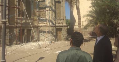 صور.. ترميم قصر ألكسان باشا بأسيوط تمهيدا لافتتاحه كمتحفا قوميا جديد