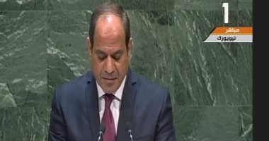 الرئيس السيسى بالأمم المتحدة: حق مصر فى نهر النيل مسألة حياة وقضية وجود
