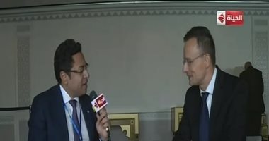 وزير خارجية المجر: لدينا مشروع كبير مع مصر وروسيا فى مجال السكك الحديدية
