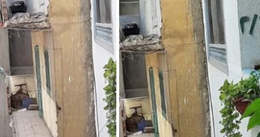 قارئة تشارك بصورة لمنزل مهدد بالانهيار بجوار إحدى المدارس فى دمياط