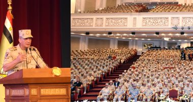 وزير الدفاع يلتقى برجال المنطقة المركزية العسكرية وعدد من دارسى المعاهد التعليمية