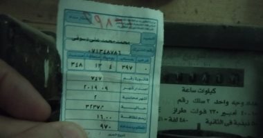 شكوى من القراءة العشوائية لعداد الكهرباء فى محافظة الشرقية