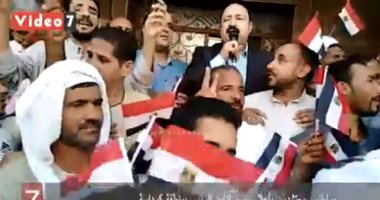 فيديو...مواطنون يحتشدون لدعم الدولة ضد مخططات الفوضى بمنطقة كرداسة