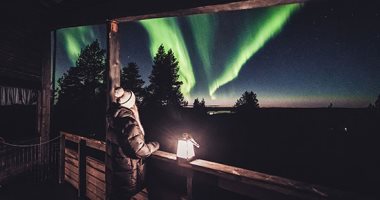 أضواء الشفق القطبى المبهرة تضىء سماء فنلندا