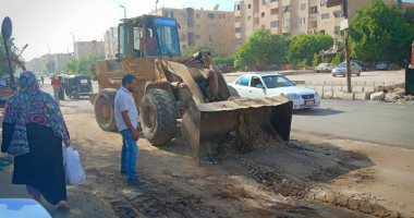 صور.. حملات لإزالة الإشغالات والقمامة ورصف شوارع بمدينة نصر