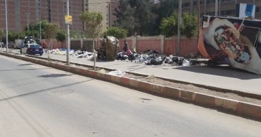 أهالى طنطا يشكون من تراكم القمامة أمام سور مدرسة الزراعة